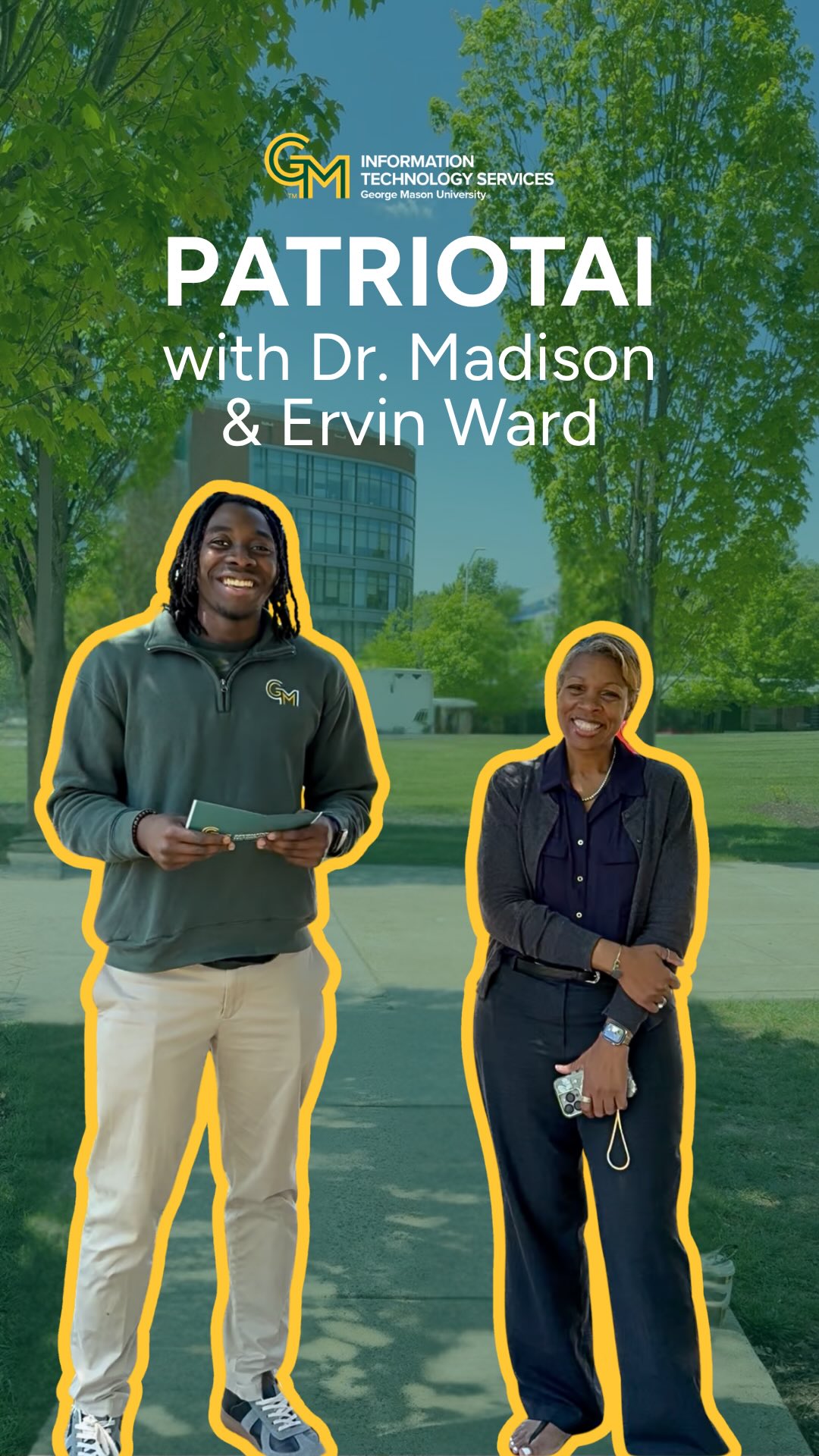 What is PatriotAI, really?
Thank you to Ervin Ward with @masonstudentgov and Dr. Madison for an insightful rapid-fire conversation on all things PatriotAI! 💡
#masonnation #alltogetherdifferent