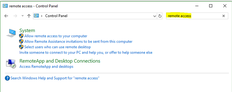 Enable RDP Step 2