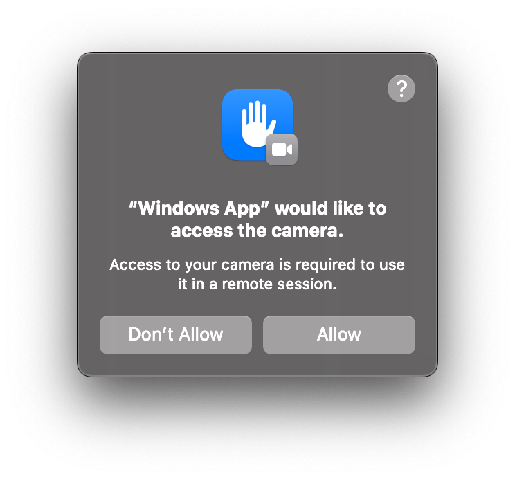 Allow windows app access